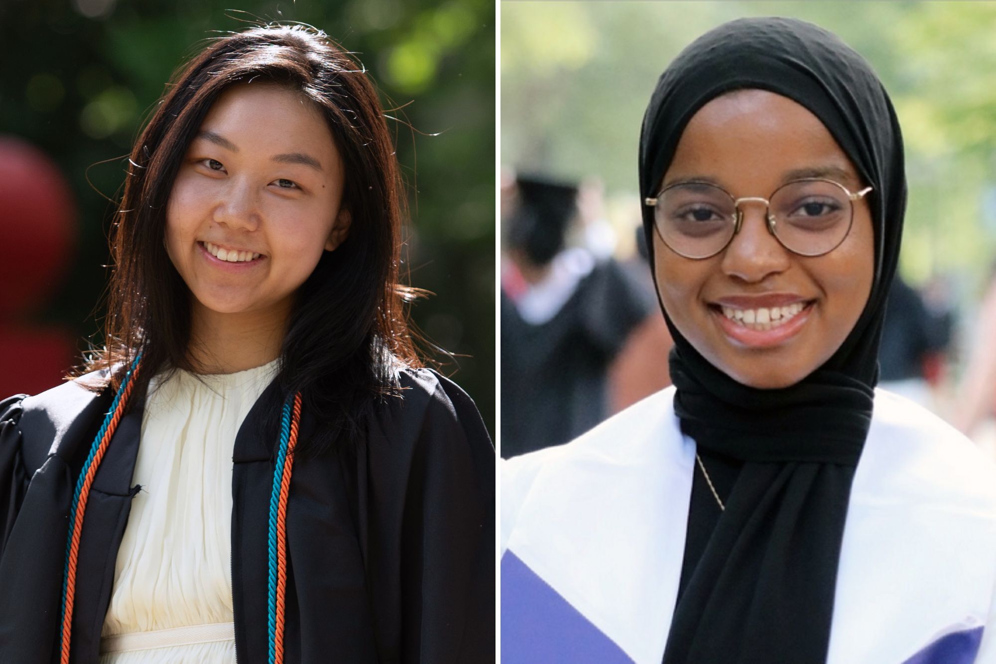 Two members of Penn’s Class of 2023, (from left) Chuanyuan (Suzanne) Liu and Habib Salim, have been named 2025-26 Schwarzman Scholars.