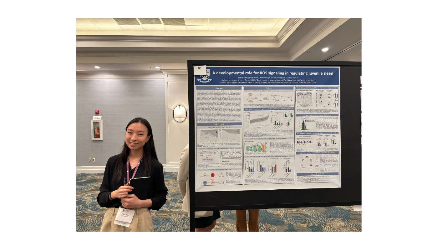 Hayle Kim presenting her research at the Advances in Sleep & Circadian Sciences in Clearwater, FL.