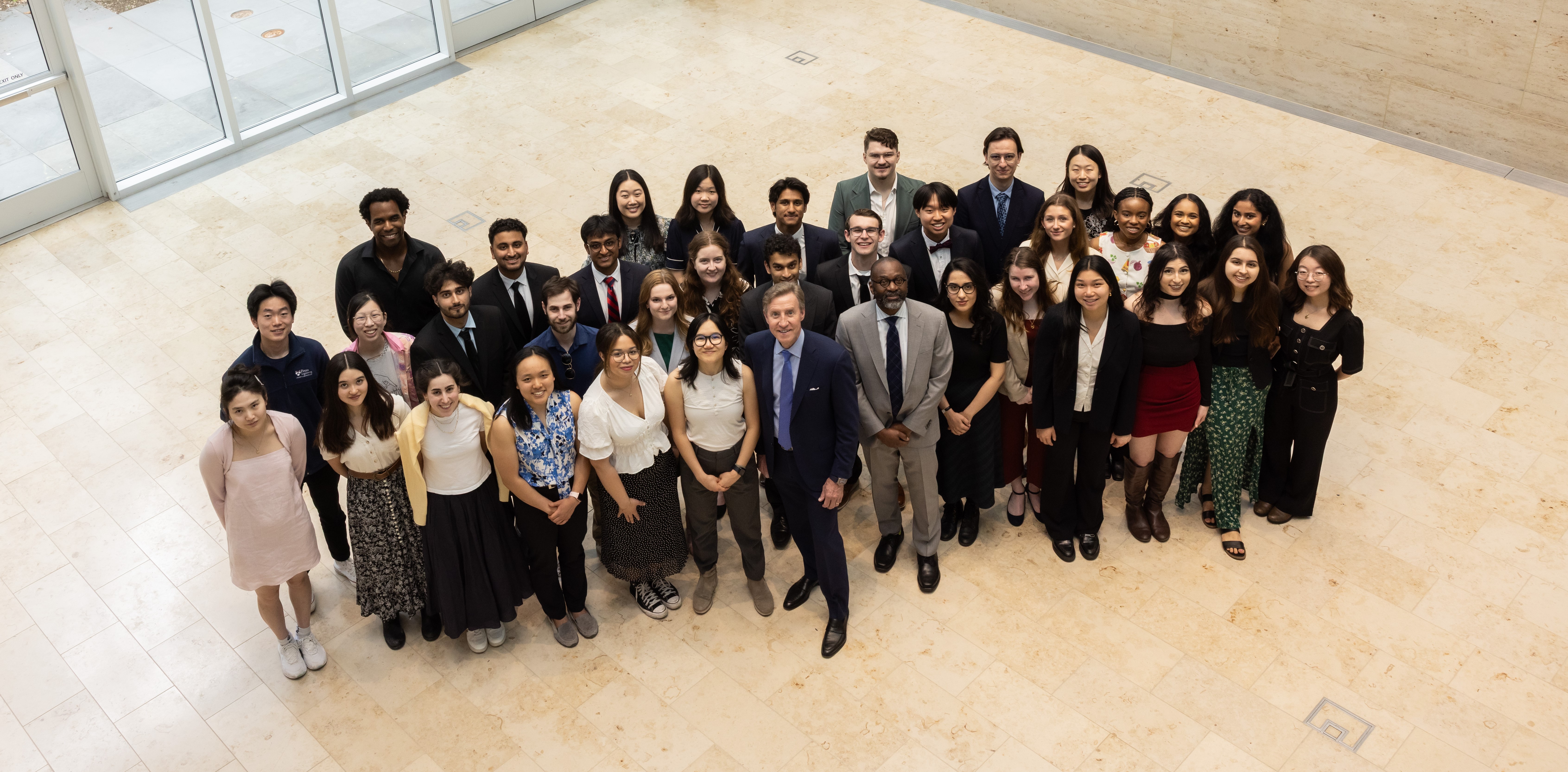 A group photo of fellowship and scholarship recipients from 2024-2025