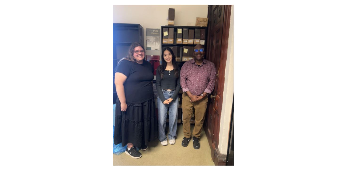 Samantha with her mentors for the summer