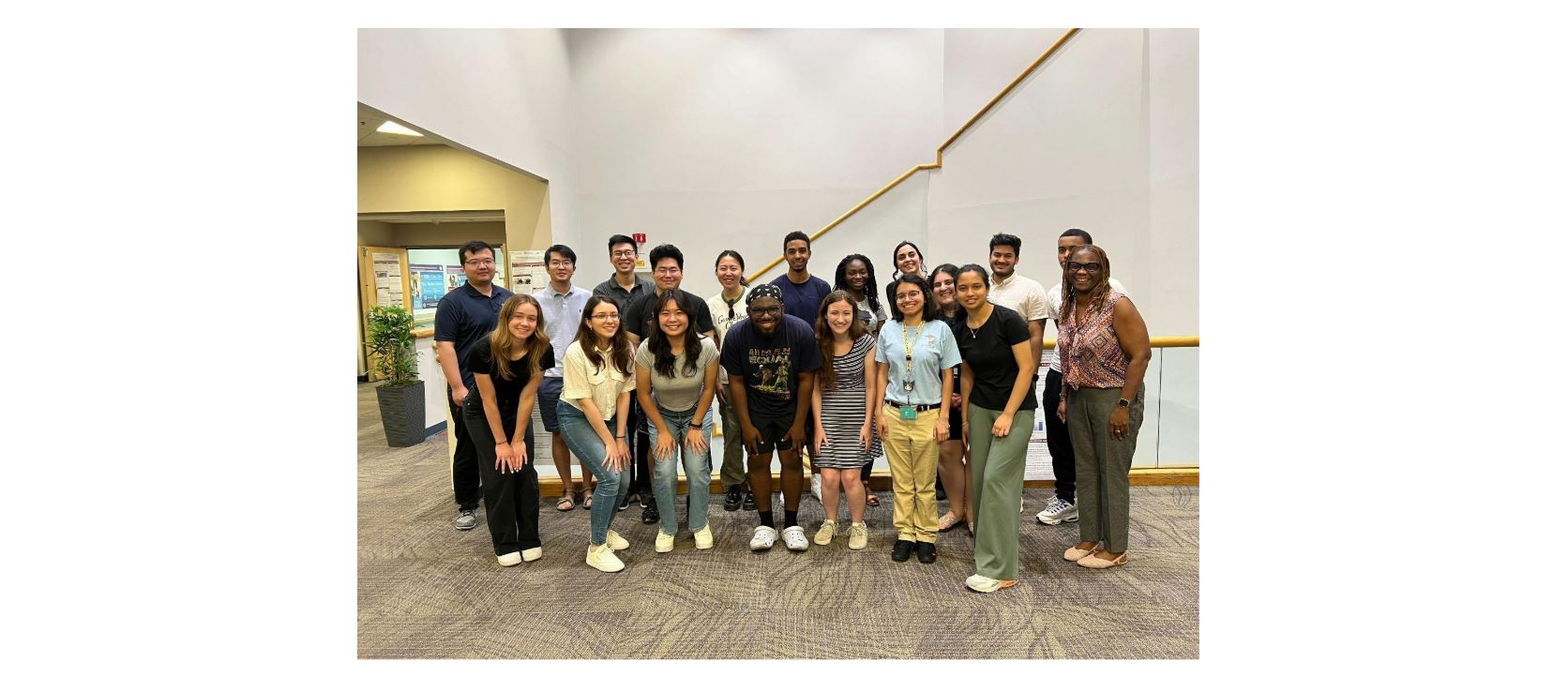 Photo of Ioana with her research group