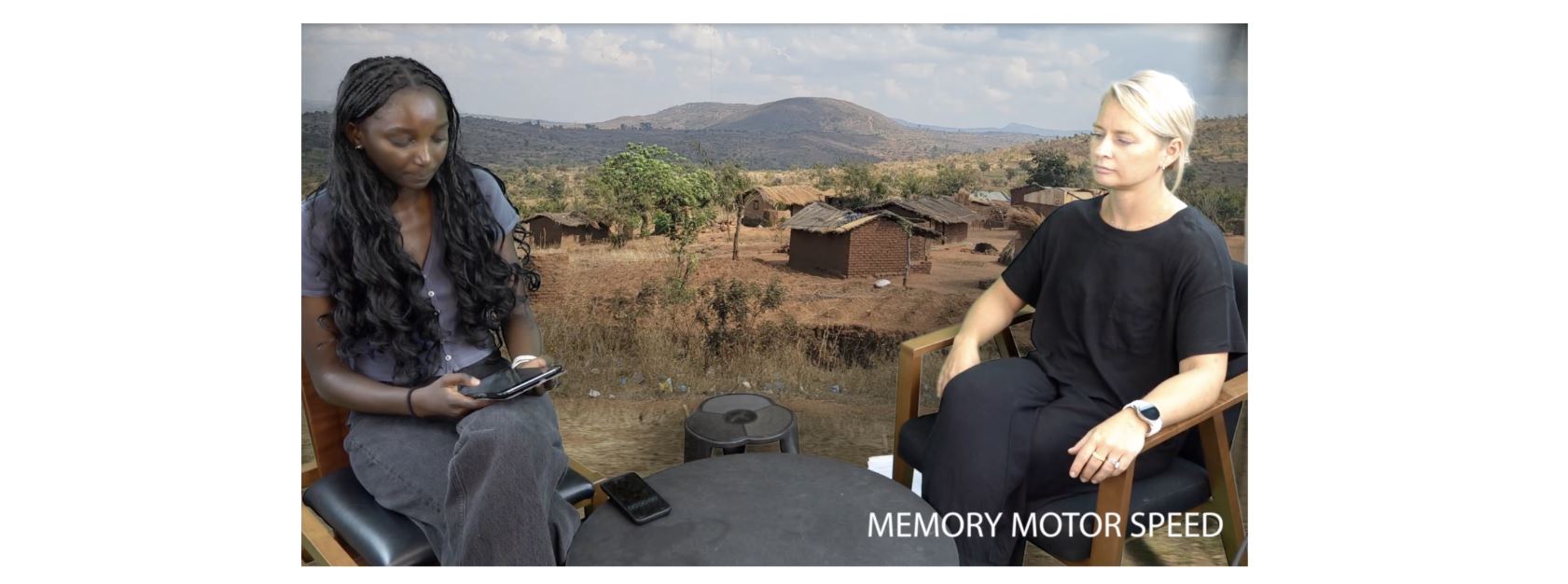 Khadija running a practice interview