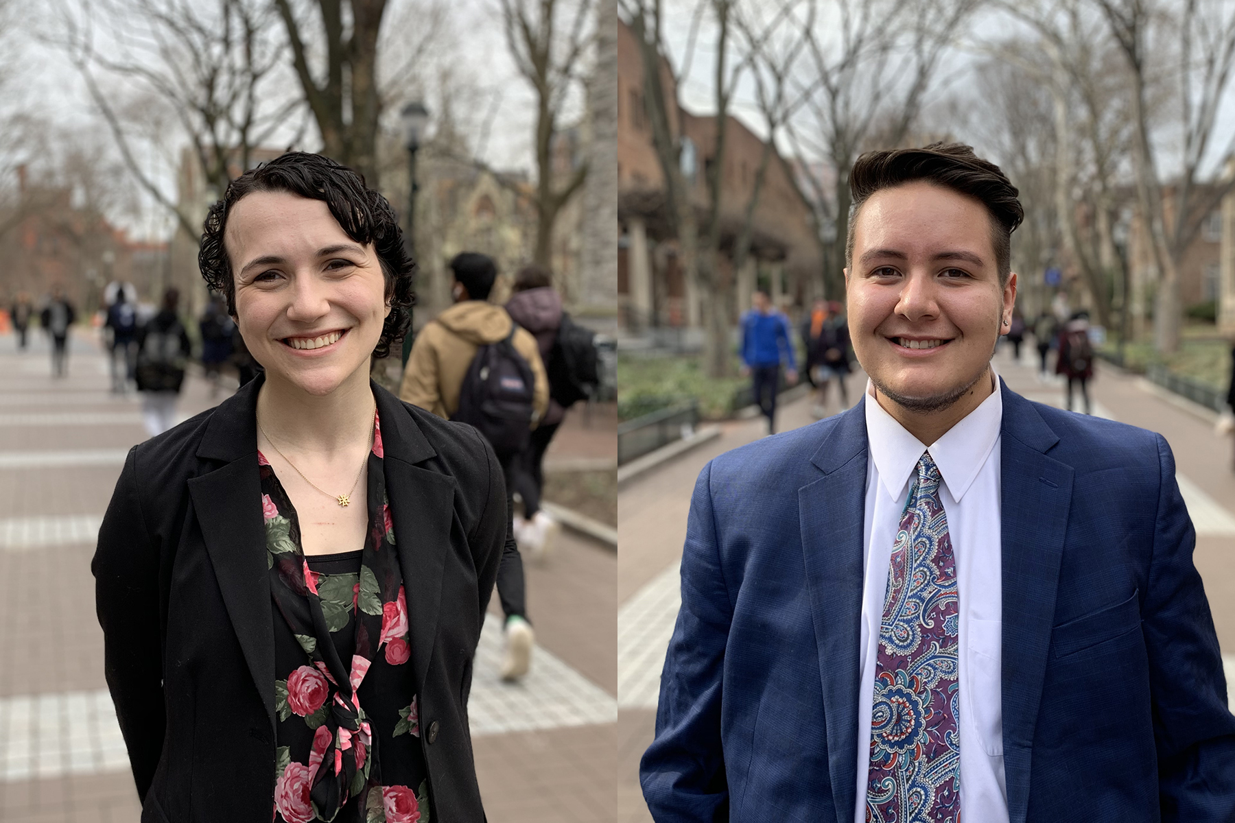 Penn juniors Annah Chollett (left) and Camilo Duran have been named 2020 Truman Scholars