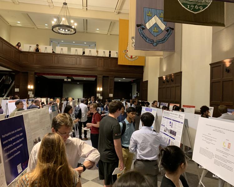 Floor-level view of 2019 Research Expo